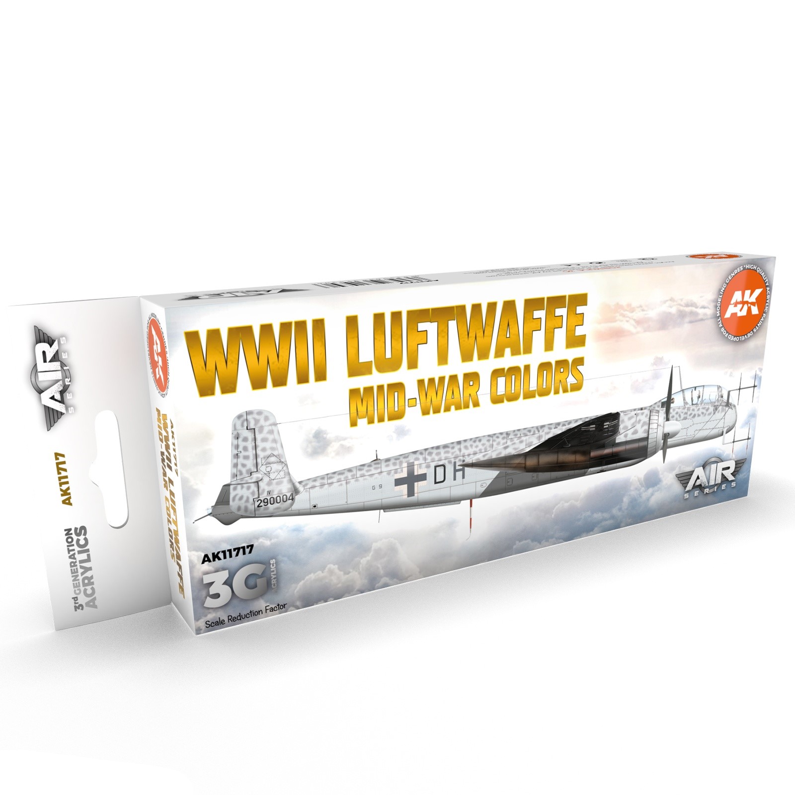 фото Ak11717 набор красок wwii luftwaffe mid-war colors set 3g ak interactive