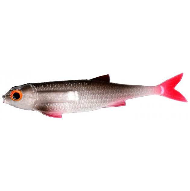 

Виброхвост Mikado FLAT FISH Roach 7 см. уп.=7 шт., Белый;черный;красный, Flat Fish