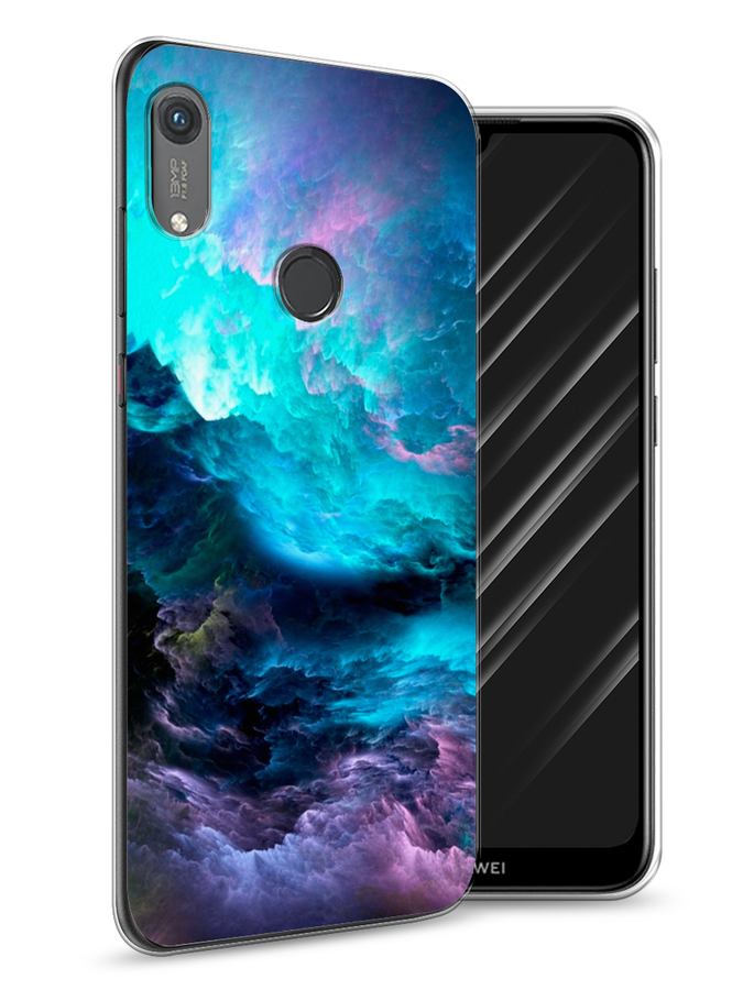 

Чехол Awog на Honor 8A (8A Pro/Prime) "Бирюзовое небо", Фиолетовый;черный, 68750-4