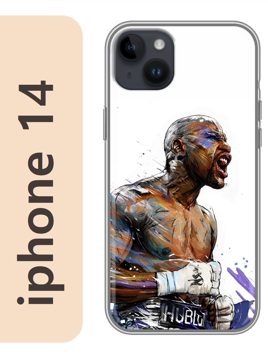 

Чехол на Apple Iphone 14 бокс 597, Прозрачный, Iph14spor