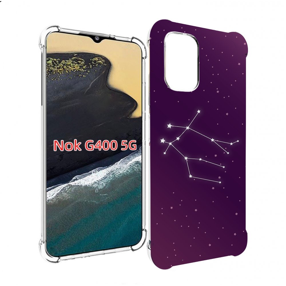 

Чехол MyPads знак-зодиака-близнецы-4 для Nokia G400 5G, Прозрачный, Tocco