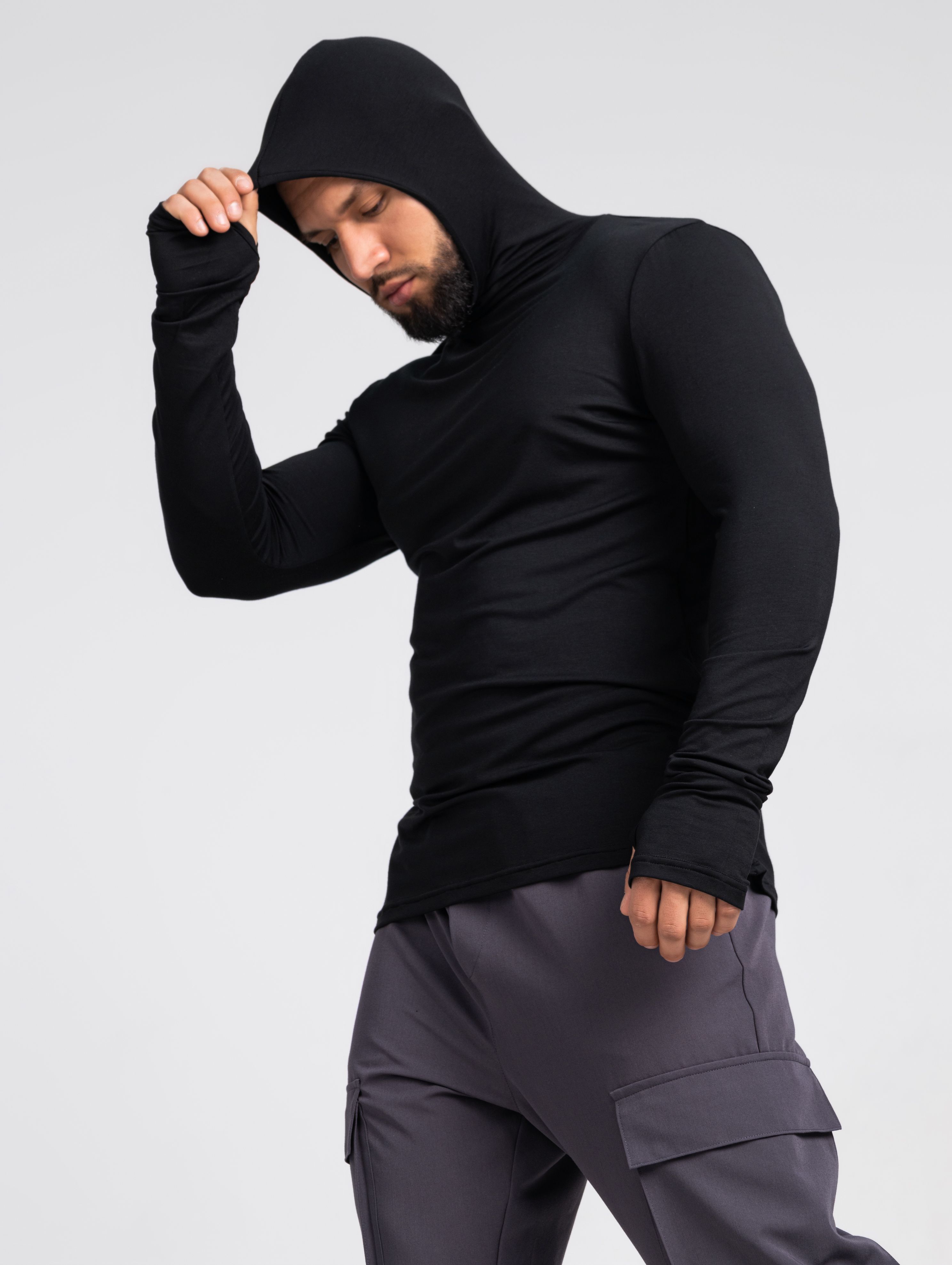 Лонгслив мужской FIZULI LONG003F черный S