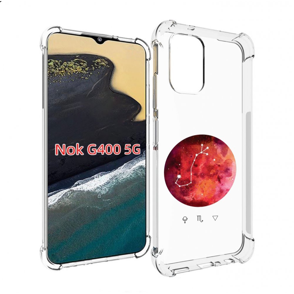 

Чехол MyPads знак зодиака скорпион 6 для Nokia G400 5G, Прозрачный, Tocco
