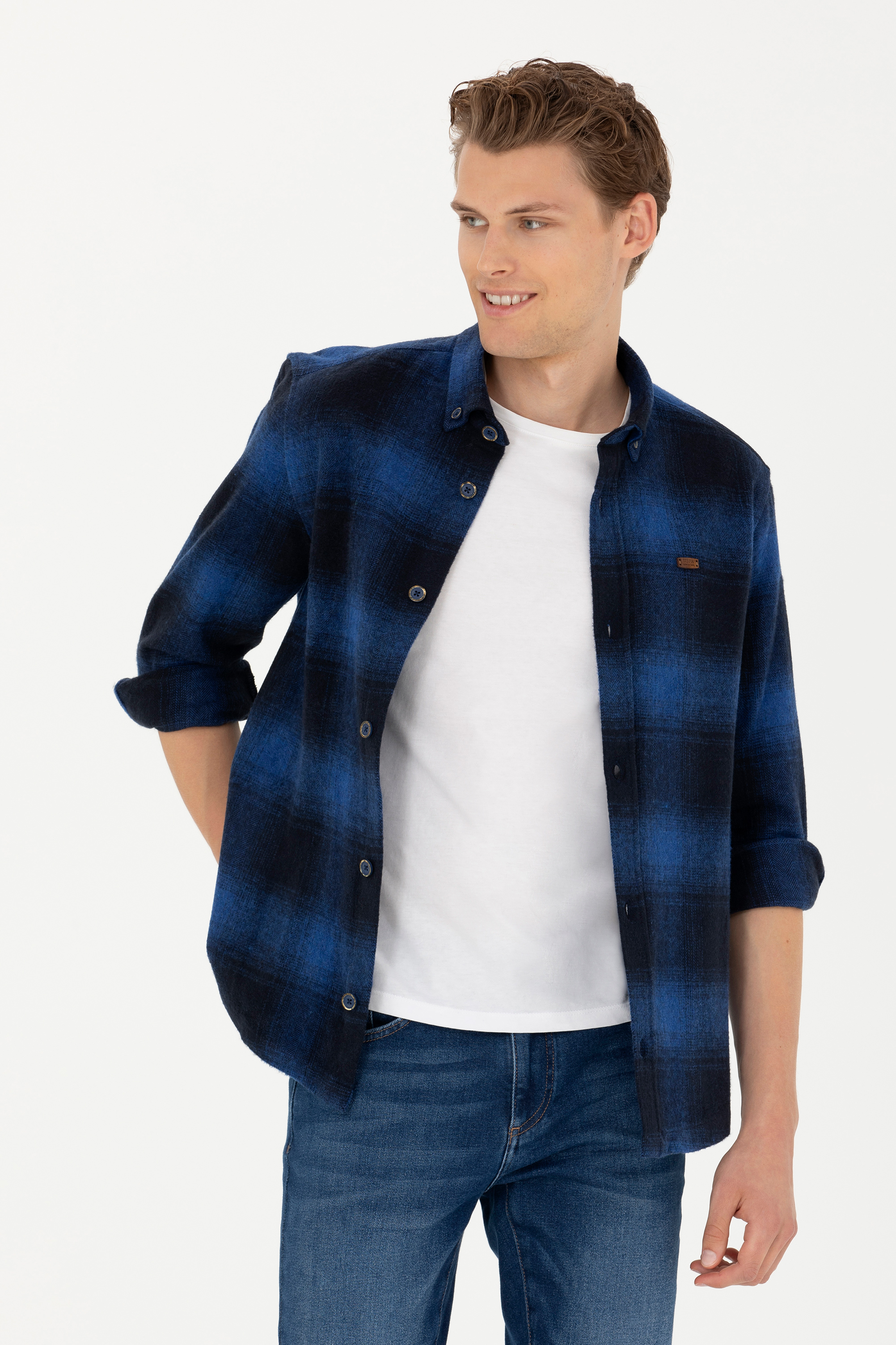 

Рубашка мужская US Polo Assn G081SZ0040TURLAS синяя XS, Синий, G081SZ0040TURLAS