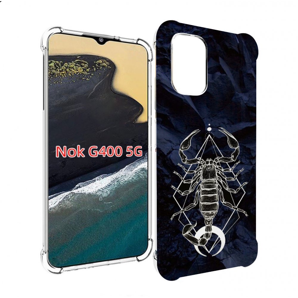 

Чехол MyPads знак зодиака скорпион 3 для Nokia G400 5G, Прозрачный, Tocco