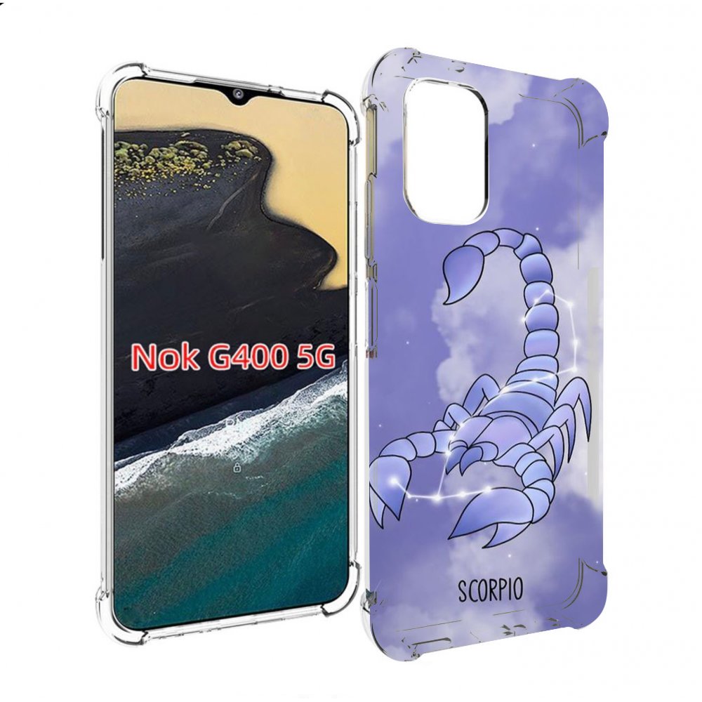 

Чехол MyPads знак зодиака скорпион 2 для Nokia G400 5G, Прозрачный, Tocco