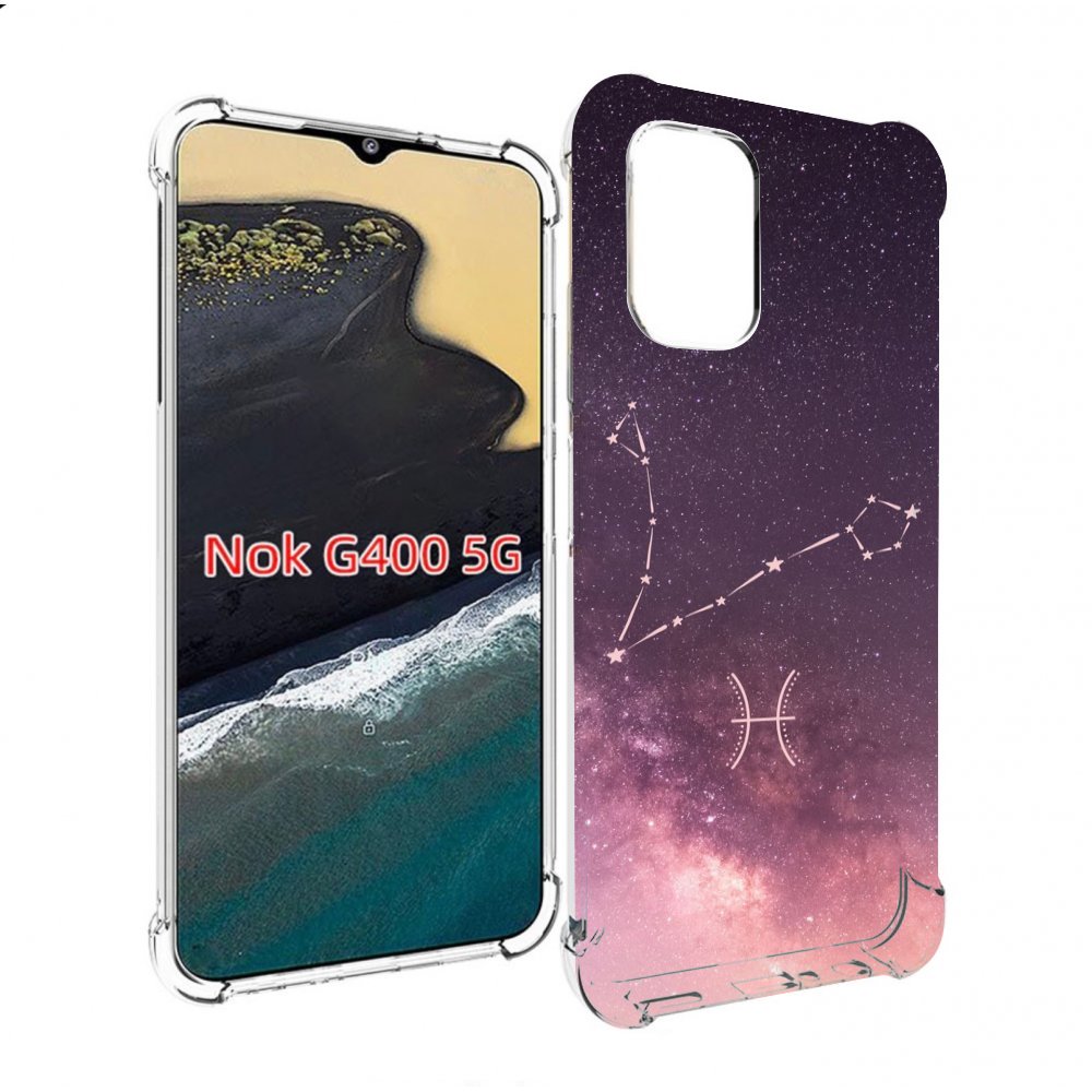 

Чехол MyPads знак зодиака рыбы 5 для Nokia G400 5G, Прозрачный, Tocco