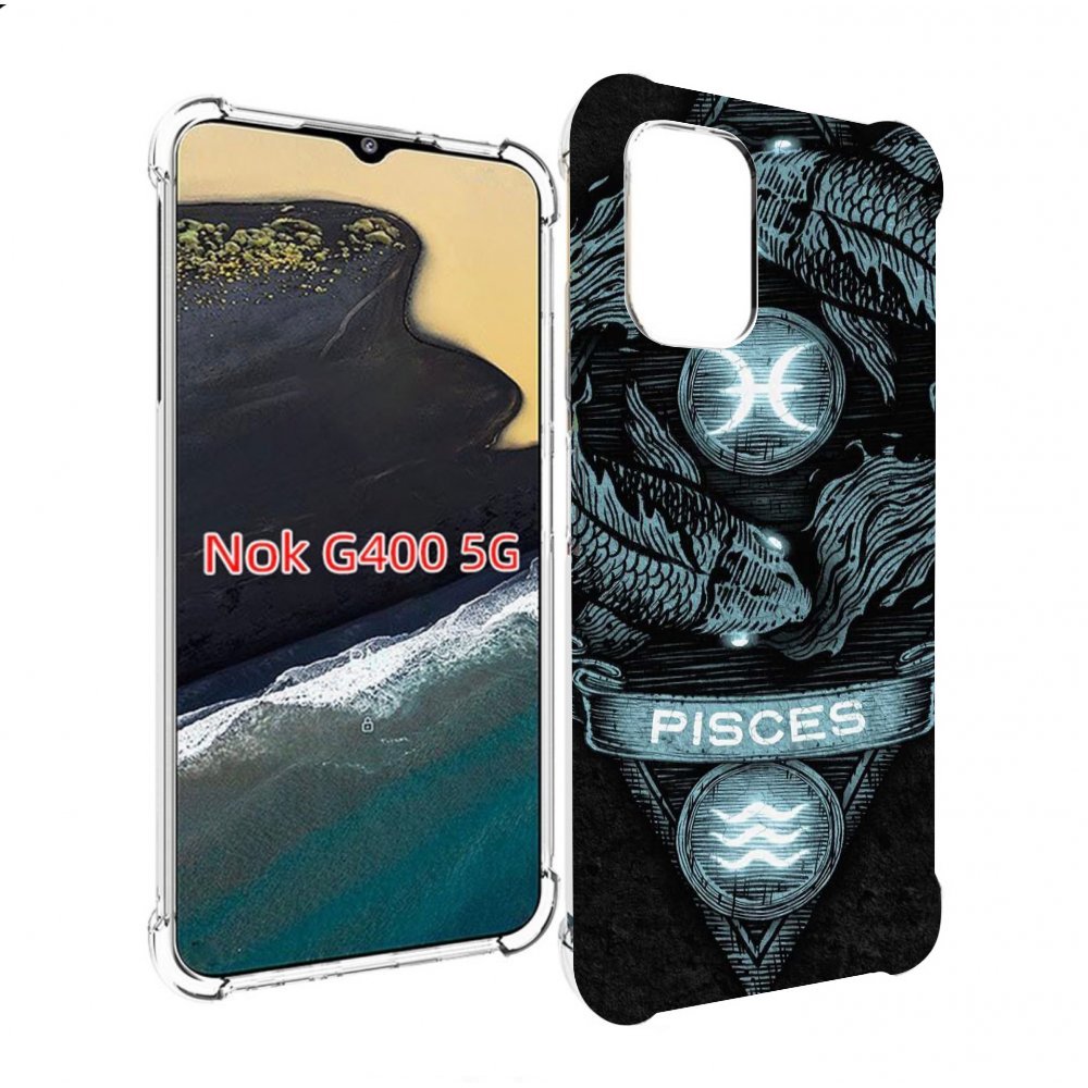 

Чехол MyPads знак зодиака рыбы 4 для Nokia G400 5G, Прозрачный, Tocco