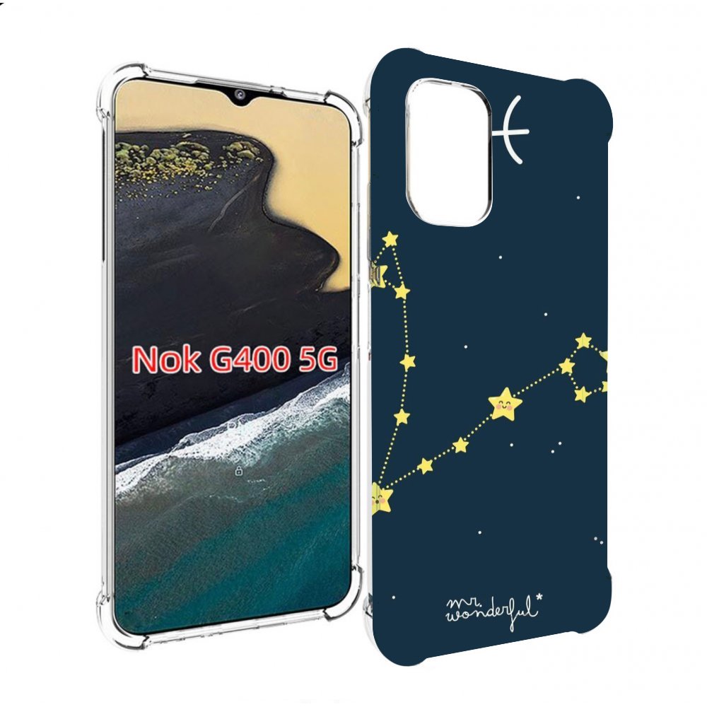

Чехол MyPads знак зодиака рыбы 1 для Nokia G400 5G, Прозрачный, Tocco
