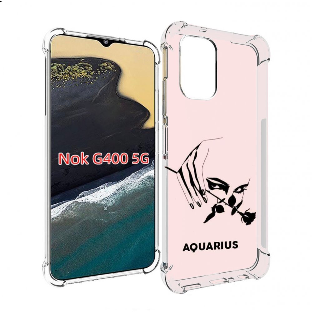 

Чехол MyPads знак зодиака водолеи 3 для Nokia G400 5G, Прозрачный, Tocco