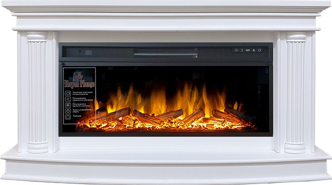 

Каминокомплект Rome - Белый с очагом Vision 42 LOG LED