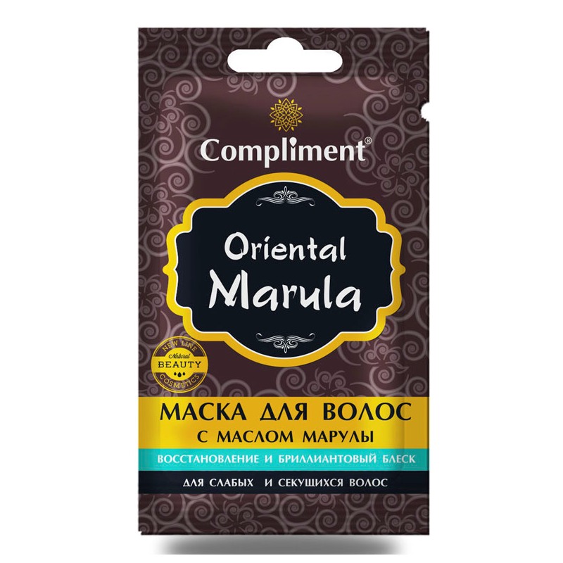 фото Маска для волос compliment oriental marula с маслом марулы восстановление и блеск саше25мл тимекс