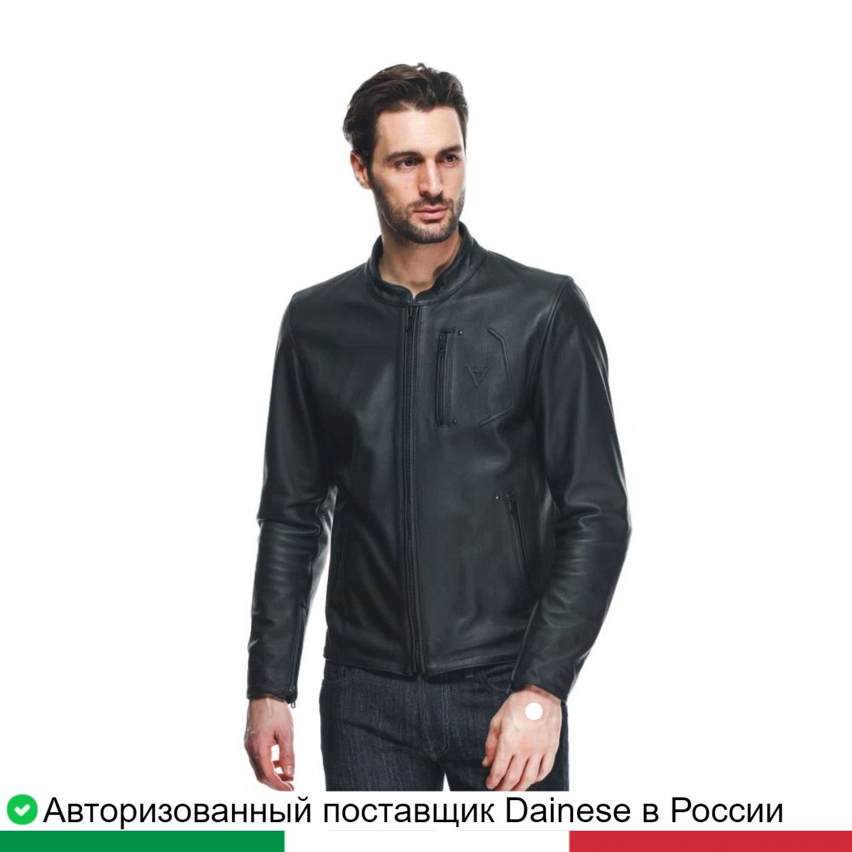 

Мотокуртка кожа мужская FULCRO QDF LEATHER JACKET 201530000800158, Черный, FULCRO QDF LEATHER