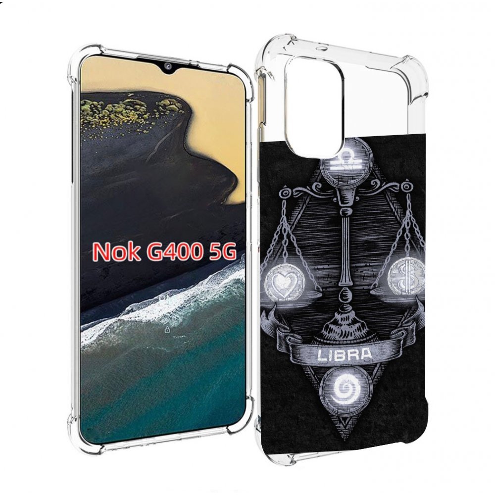 

Чехол MyPads знак зодиака весы 2 для Nokia G400 5G, Прозрачный, Tocco