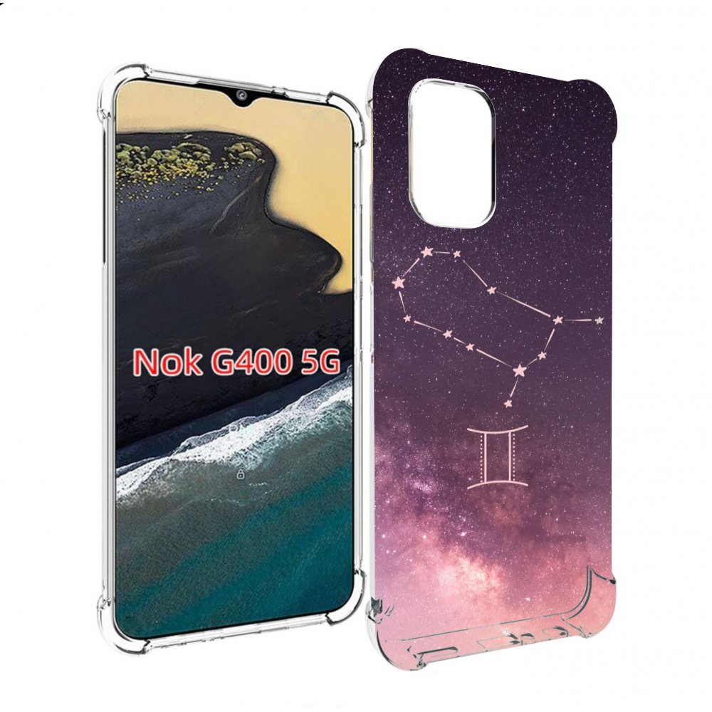 

Чехол MyPads знак зодиака близнецы 5 для Nokia G400 5G, Прозрачный, Tocco