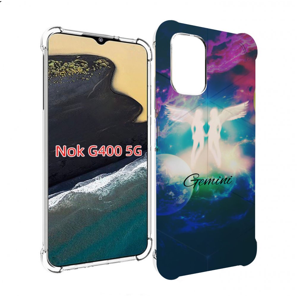 

Чехол MyPads знак зодиака близнецы 3 для Nokia G400 5G, Прозрачный, Tocco
