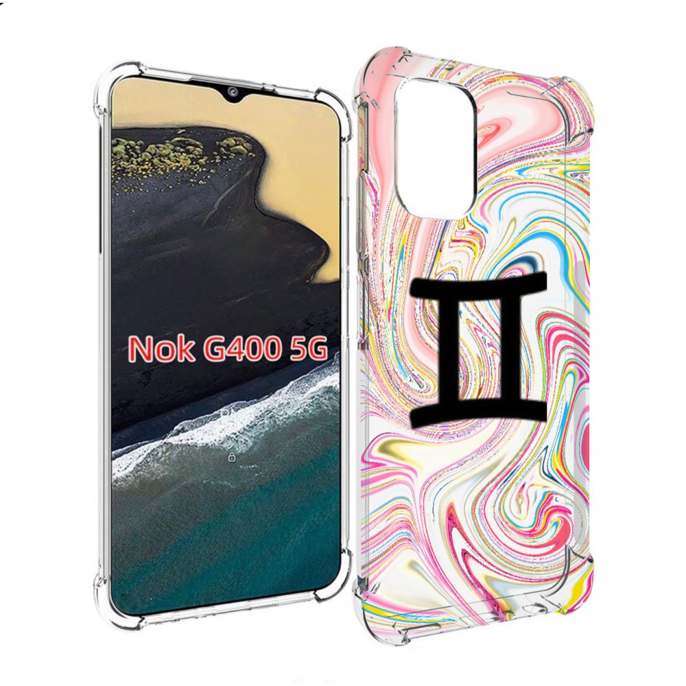 

Чехол MyPads знак зодиака близнецы 2 для Nokia G400 5G, Прозрачный, Tocco