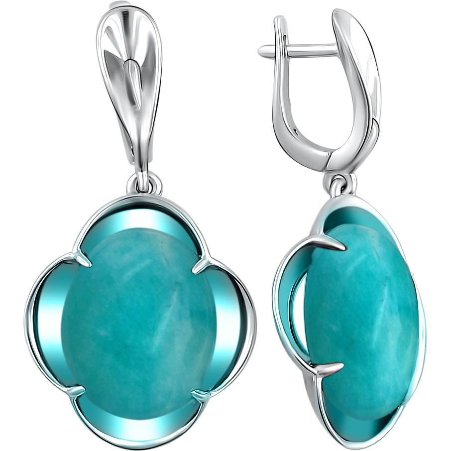 

Серьги женские из серебра Эстет С15С451501, сердолик, С15С451501