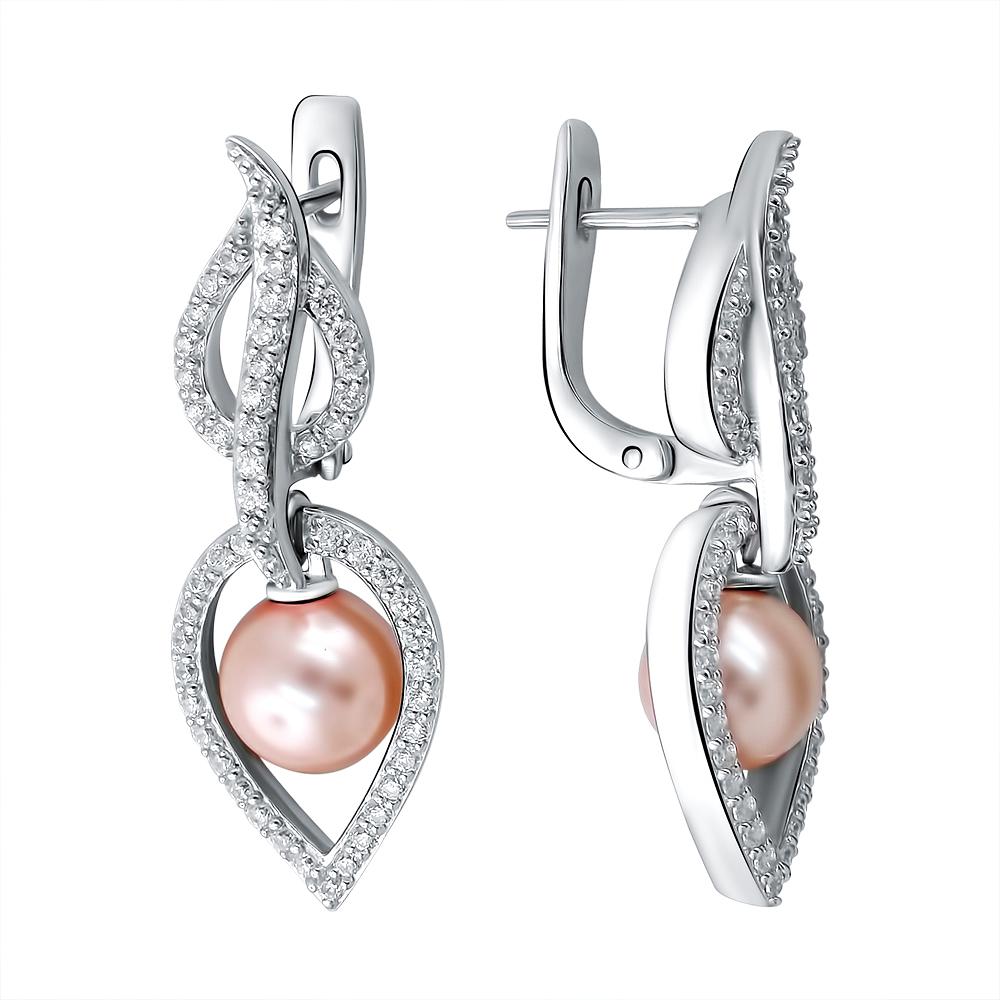 

Серьги женские из серебра Эстет Г11С251247SPPK, жемчуг/фианит, Г11С251247SPPK
