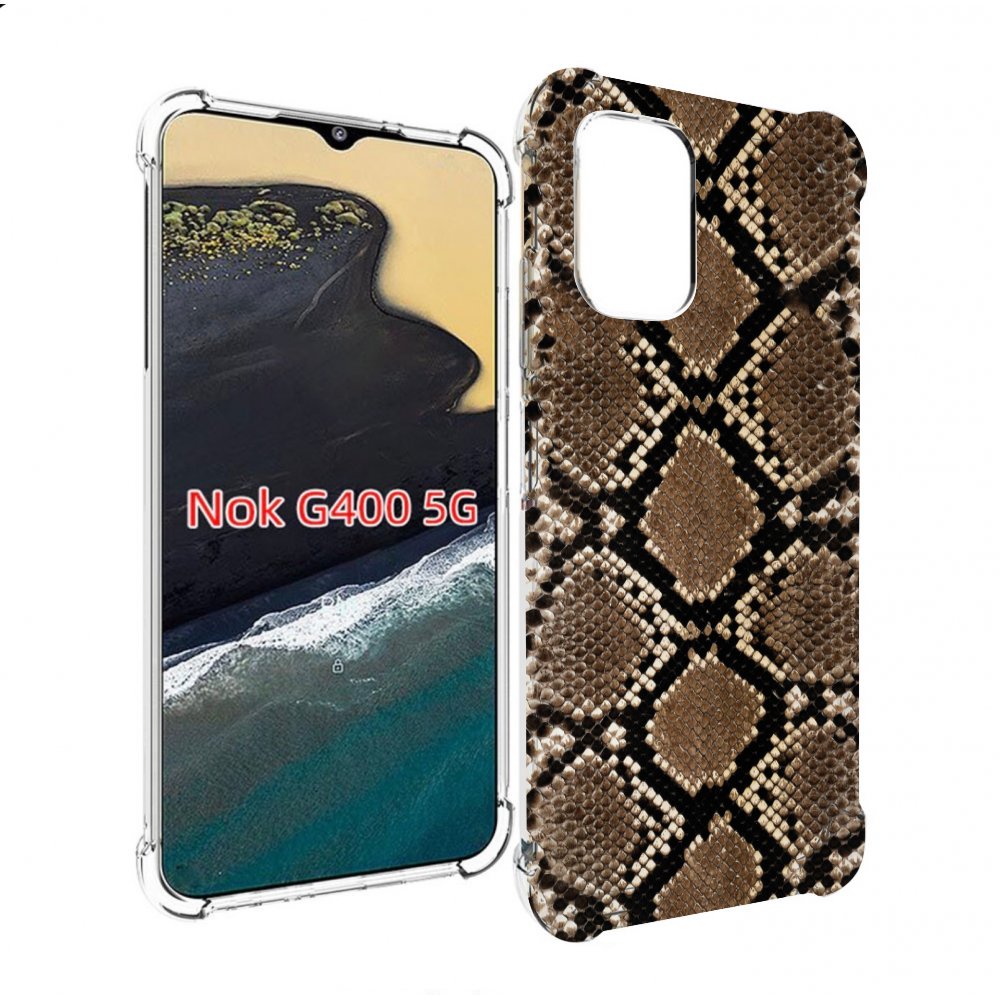 

Чехол MyPads змеиная кожа для Nokia G400 5G, Прозрачный, Tocco