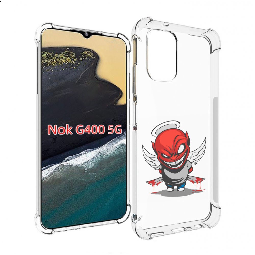 

Чехол MyPads злой-ангел для Nokia G400 5G, Прозрачный, Tocco
