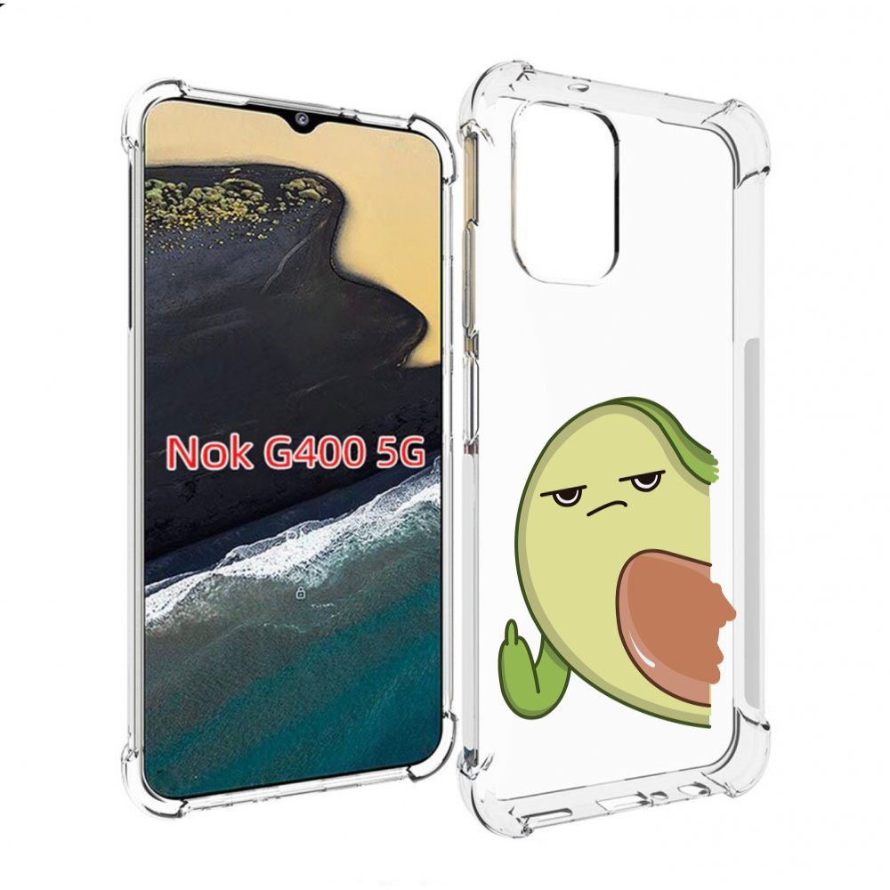

Чехол MyPads злой-авокадо для Nokia G400 5G, Прозрачный, Tocco