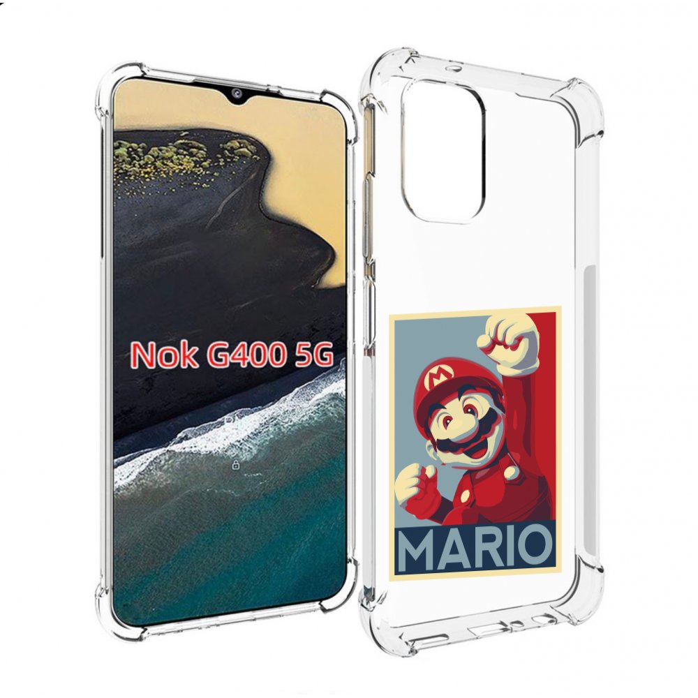 

Чехол MyPads злой марио для Nokia G400 5G, Прозрачный, Tocco