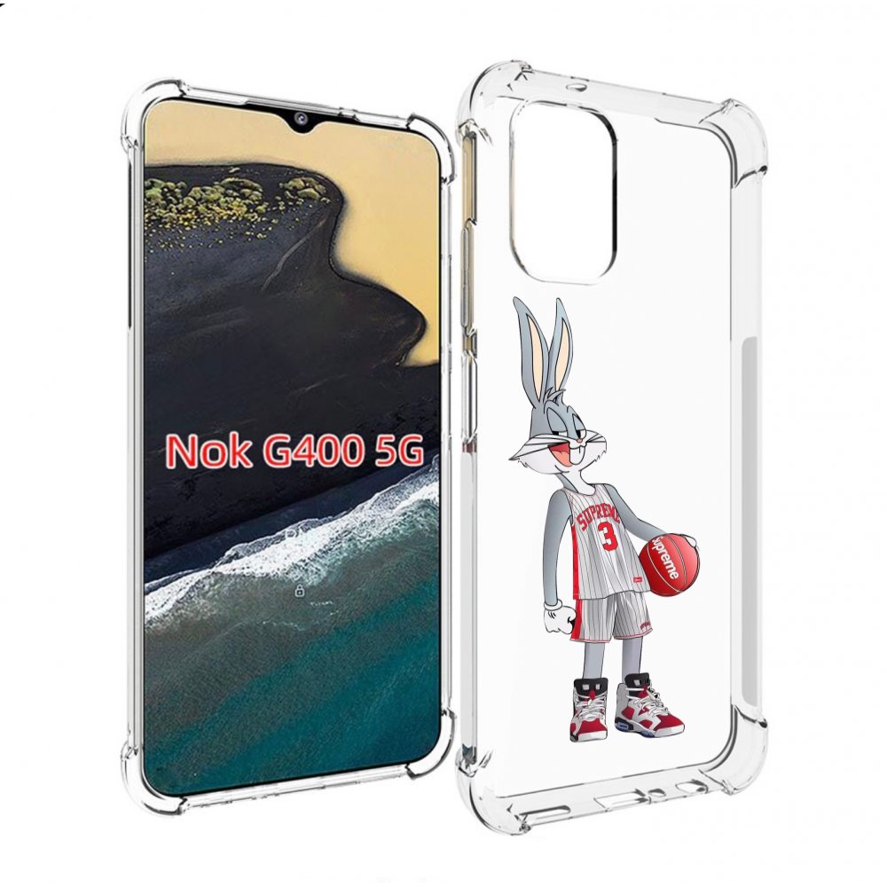 

Чехол MyPads заяц-баскетболист женский для Nokia G400 5G, Прозрачный, Tocco