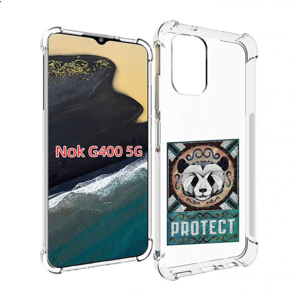 

Чехол MyPads защита панды для Nokia G400 5G, Прозрачный, Tocco