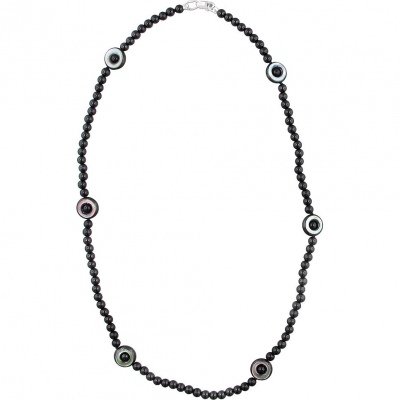 

Бусы из серебра 50 см Эстет 01Л451525-1, перламутр/агат, 01Л451525-1