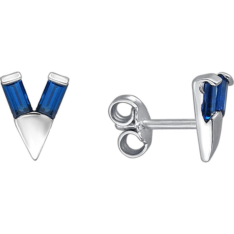 

Серьги-пусеты из серебра Эстет 01С251817-1, алпанит, 01С251817-1
