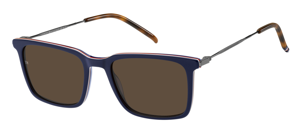 

Солнцезащитные очки мужские Tommy Hilfiger TH 1874/S, синий, TH 1874/S