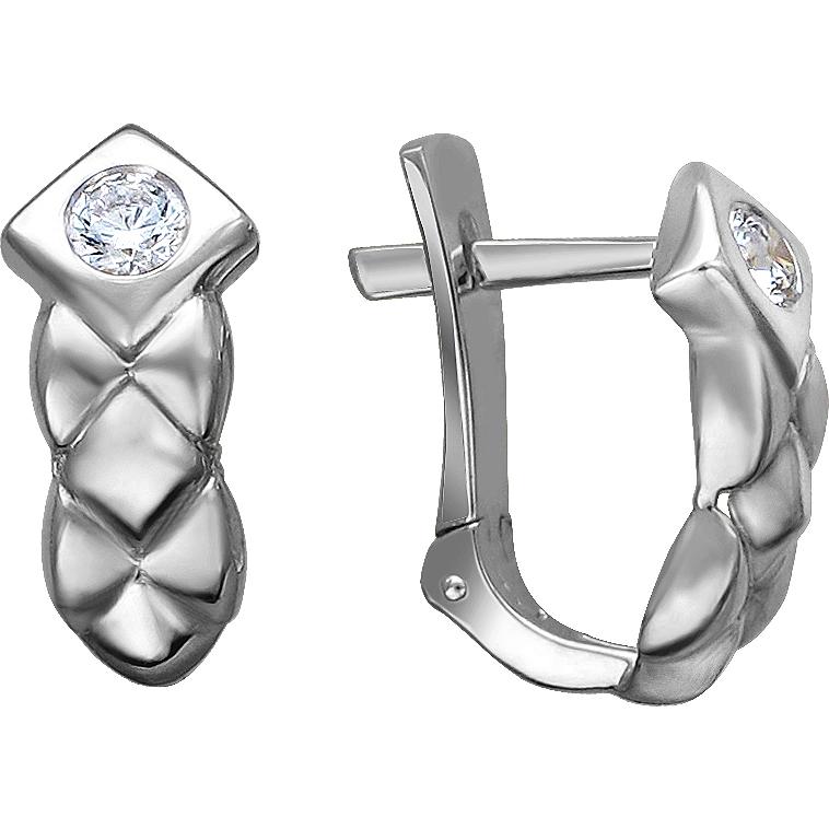 

Серьги женские из серебра Эстет 01С1512325, фианит, 01С1512325