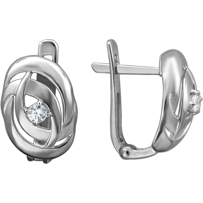 

Серьги женские из серебра Эстет 01С1512313, фианит, 01С1512313