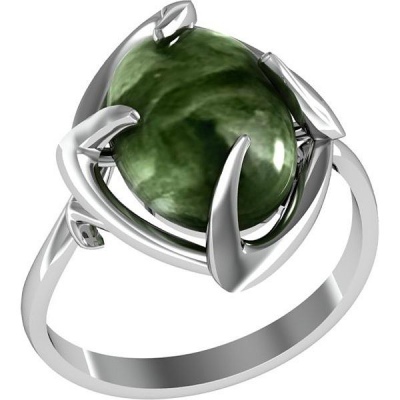 

Кольцо из серебра р.  ПРИВОЛЖСКИЙ ЮВЕЛИР 291903-KL, клинохлор, 291903-KL
