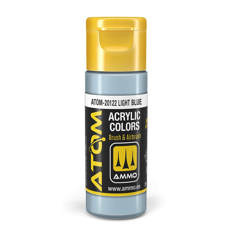 

Акриловая краска Ammo Mig Atom Color Светло-голубой Light Blue ATOM20122