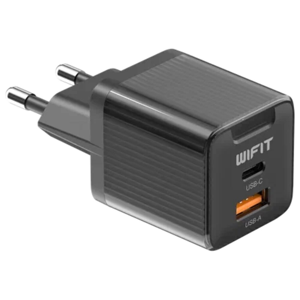 Сетевое зарядное устройство Wifit WiCharge GC1 45W USB A Type-C черное 3404₽