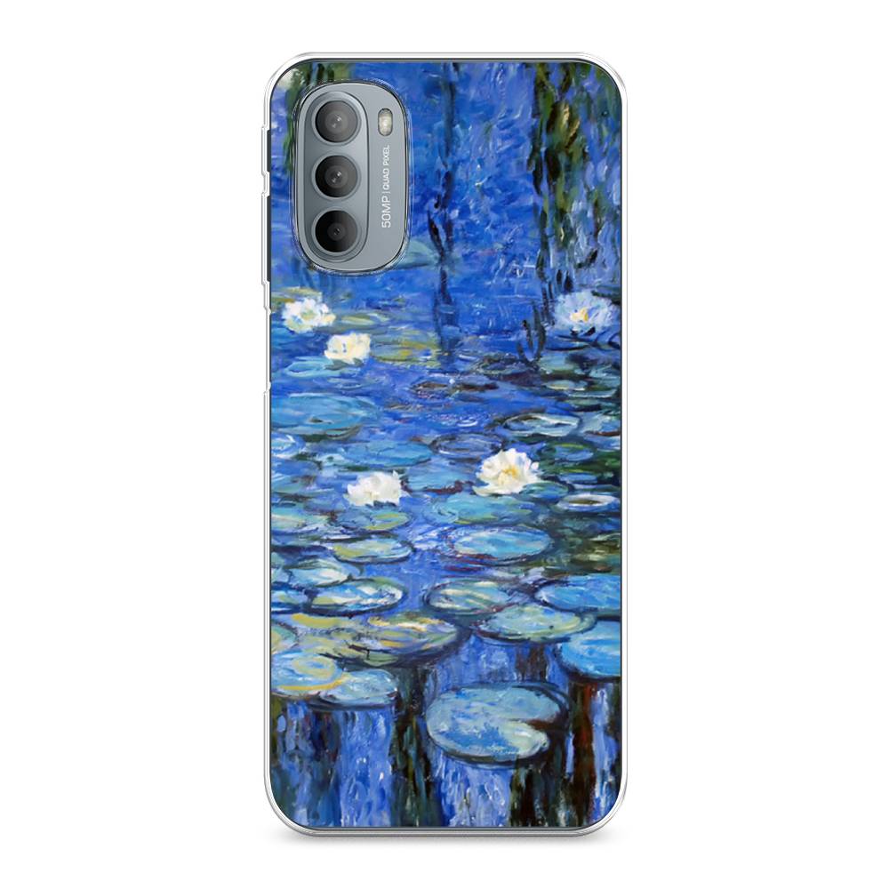 

Чехол на Motorola Moto G31 "Нарисованный пруд", Синий;зеленый, 241850-4