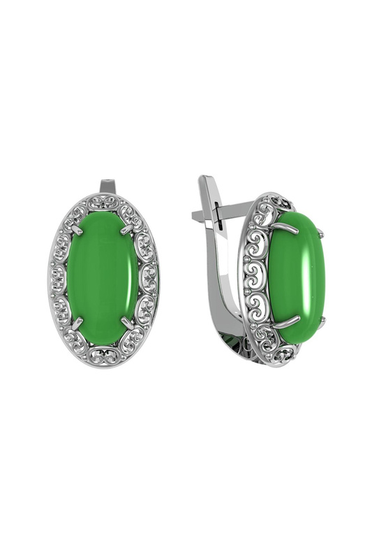 

Серьги женские из серебра ПРИВОЛЖСКИЙ ЮВЕЛИР 361323-AG22, агат, 361323-AG22