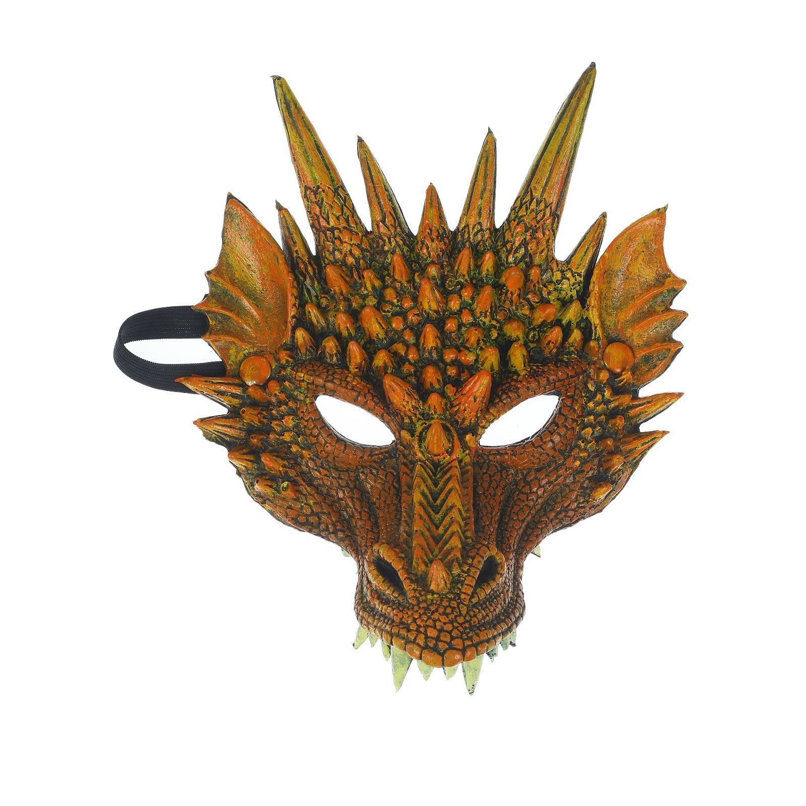 Карнавальная маска Дракон цвет золотой 2922591
