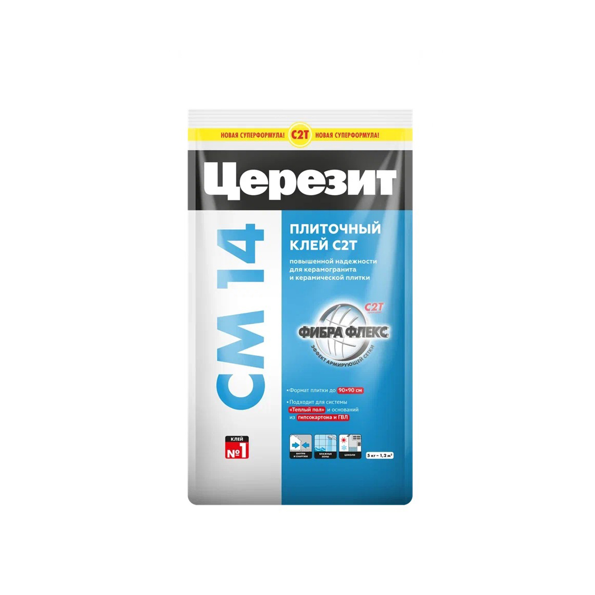 фото Клей для плитки церезит cm 14 extra, 5 кг