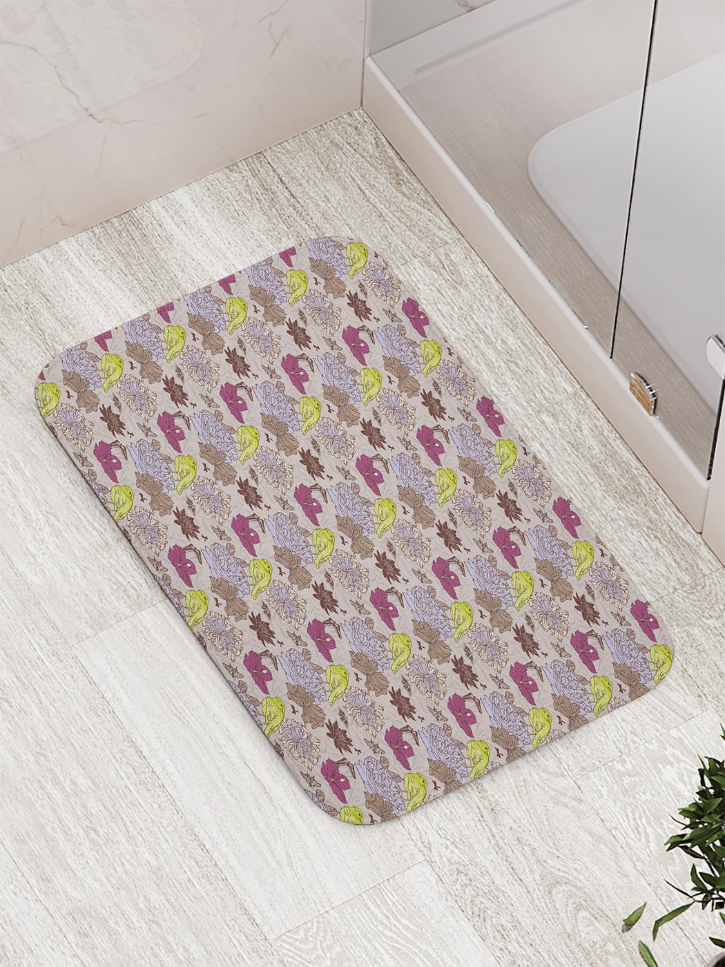 

bath_66159 Коврик противоскользящий для ванной, сауны, бассейна, 77х52 см