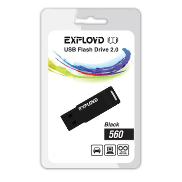 

Флешка Exployd 560 EX-4GB-560-Black 4 ГБ (EX-4GB-560-Black), 560 EX-4GB-560-Black