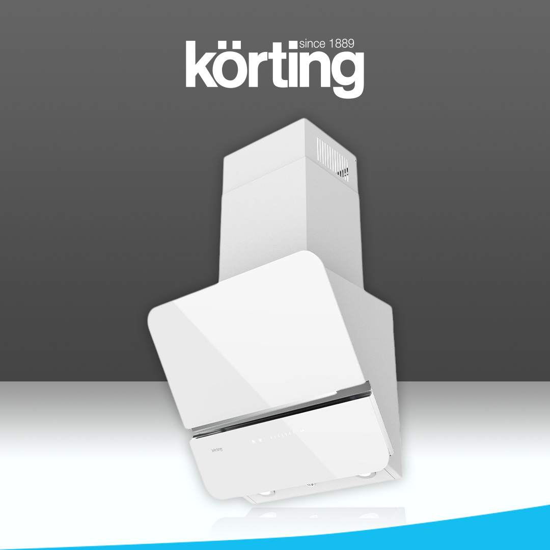 Вытяжка настенная Korting KHC 69499 GW белая фильтр для вытяжки korting kit 0271