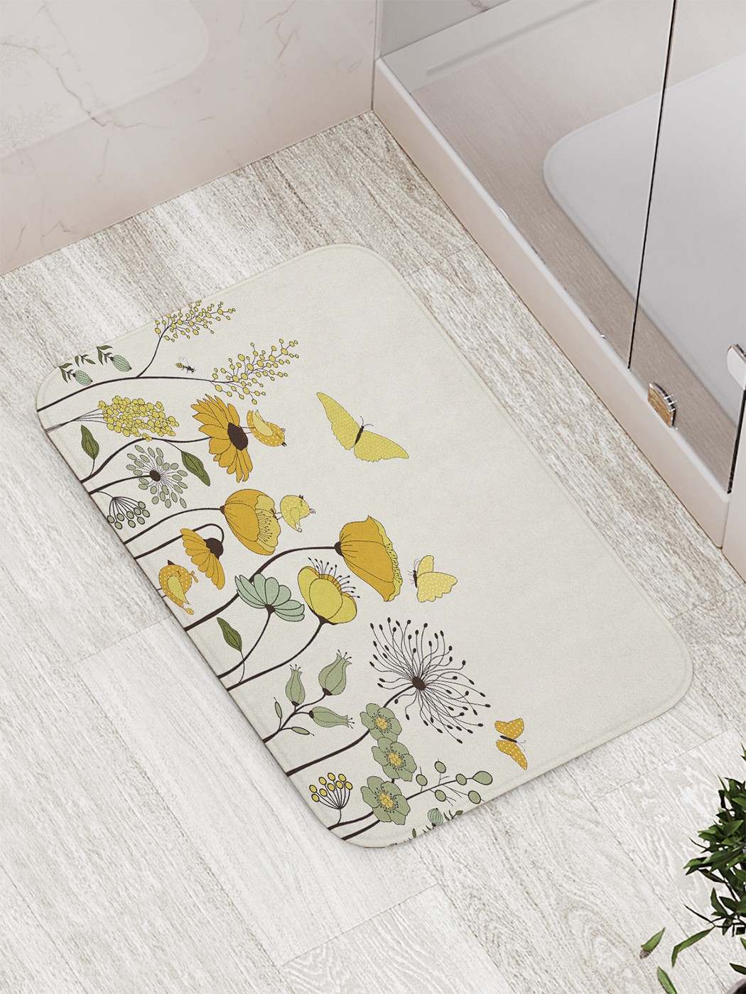 

bath_66139 Коврик противоскользящий для ванной, сауны, бассейна, 77х52 см