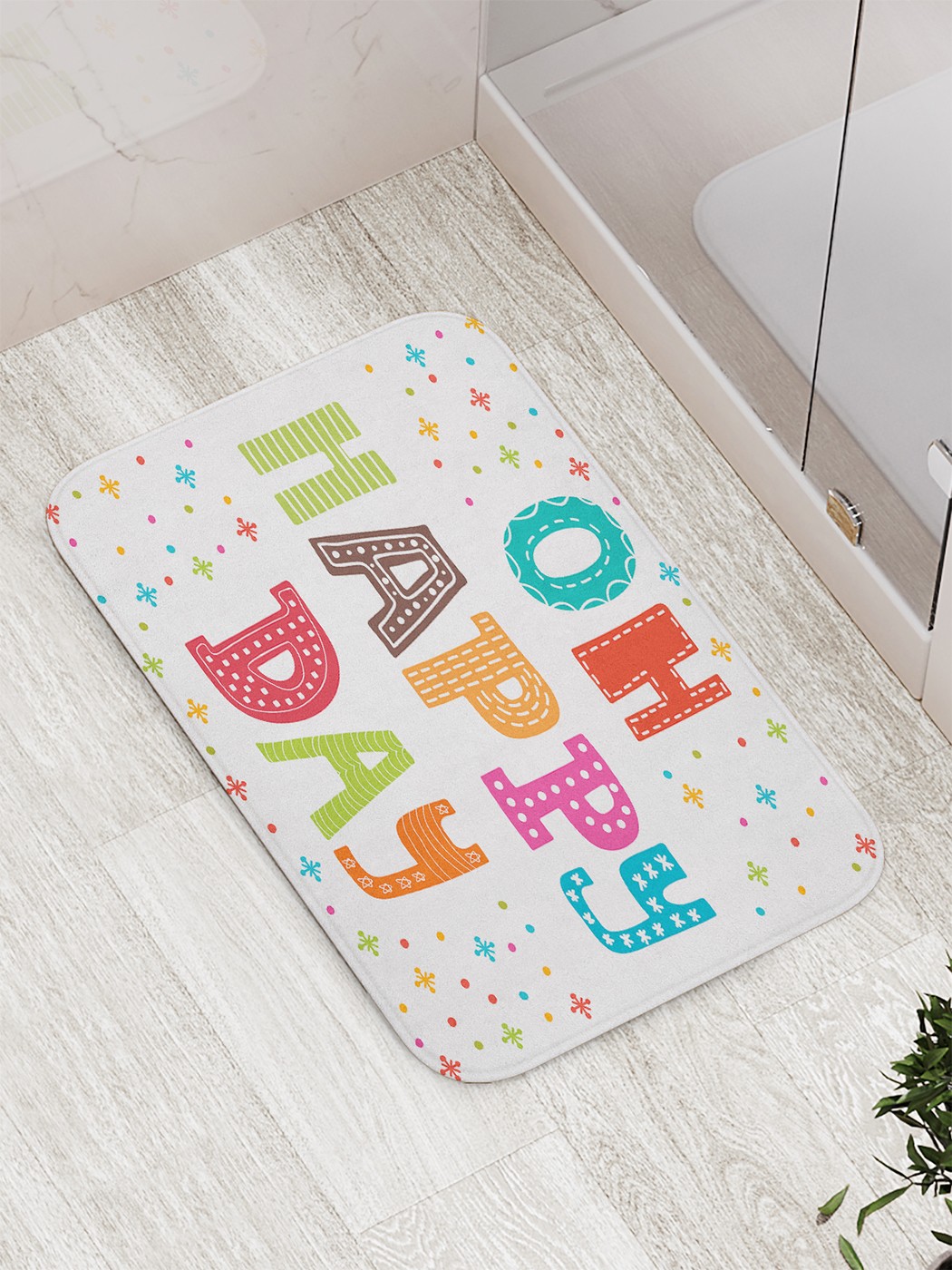 

bath_66080 Коврик противоскользящий для ванной, сауны, бассейна, 77х52 см