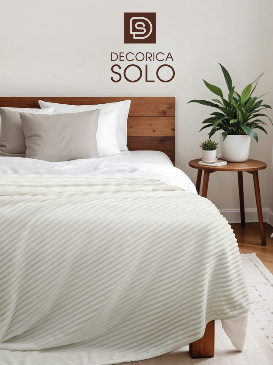 Плед Solo Decorica SJPL-HV220 экрю 220х200