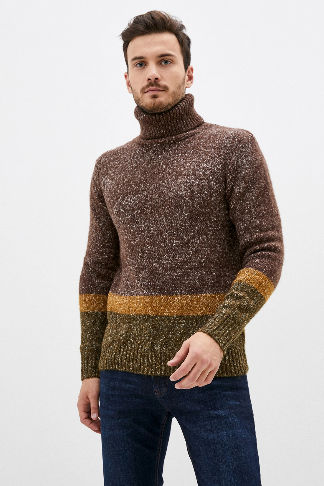 

Джемпер мужской Baon B630559 коричневый M, B630559