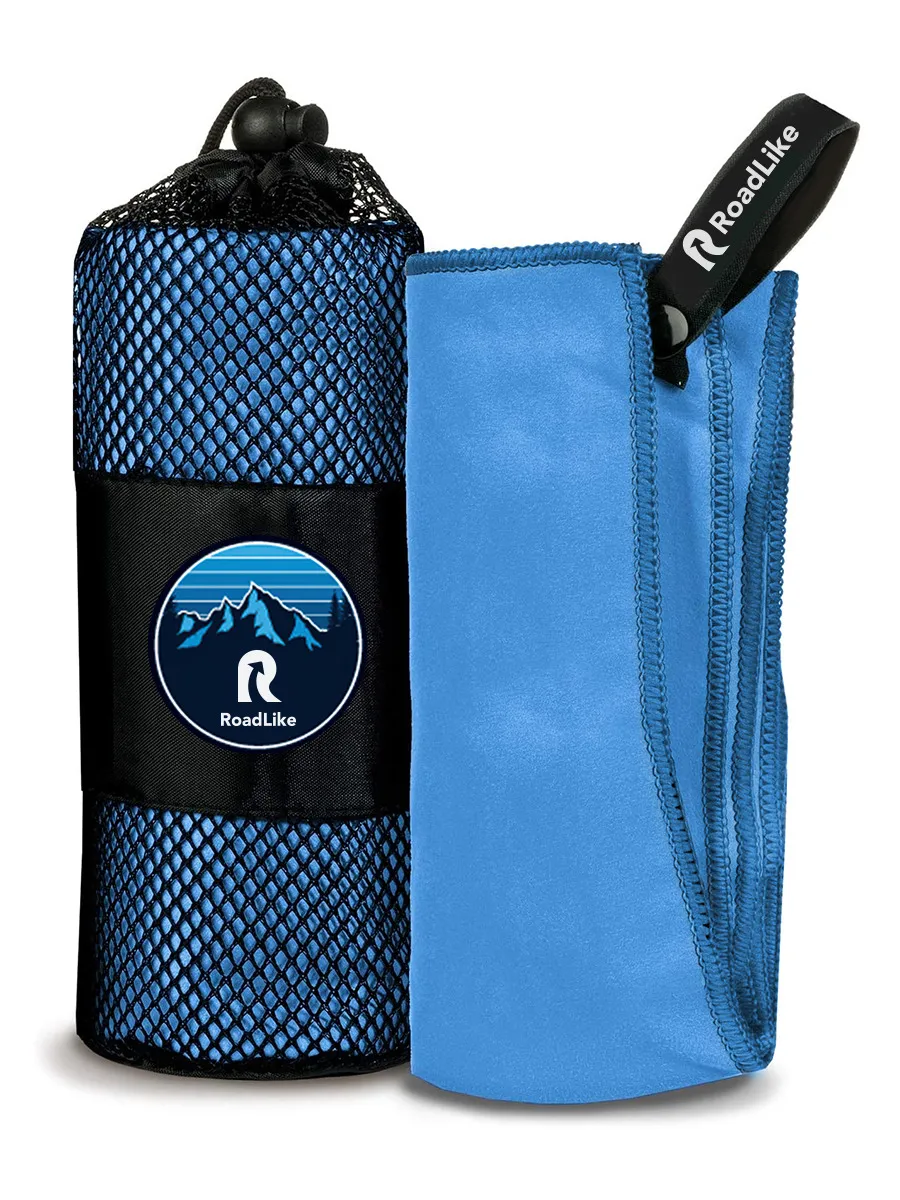 фото Полотенце спортивное охлаждающее roadlike camp 70*140 см синий