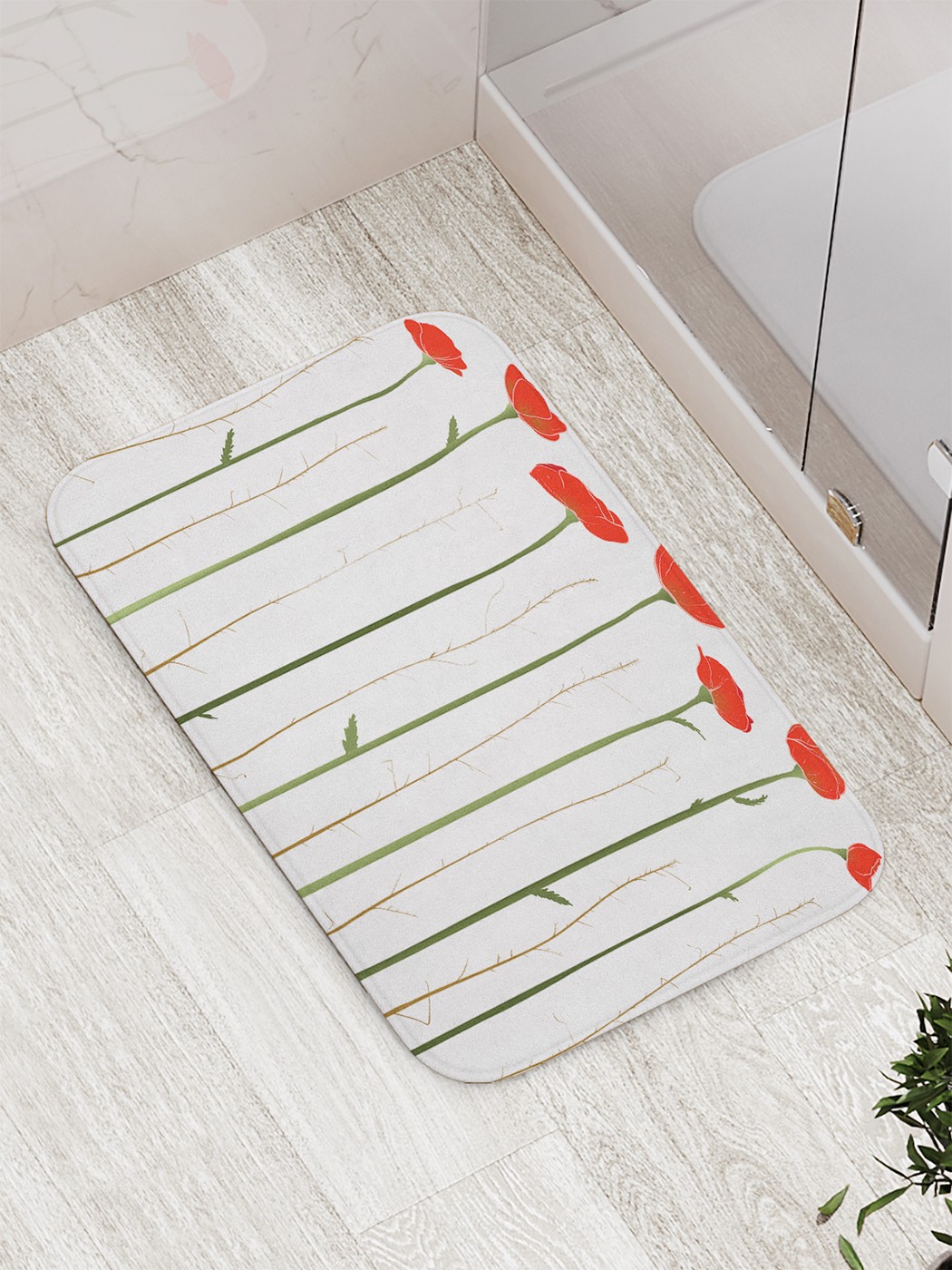 

bath_66047 Коврик противоскользящий для ванной, сауны, бассейна, 77х52 см